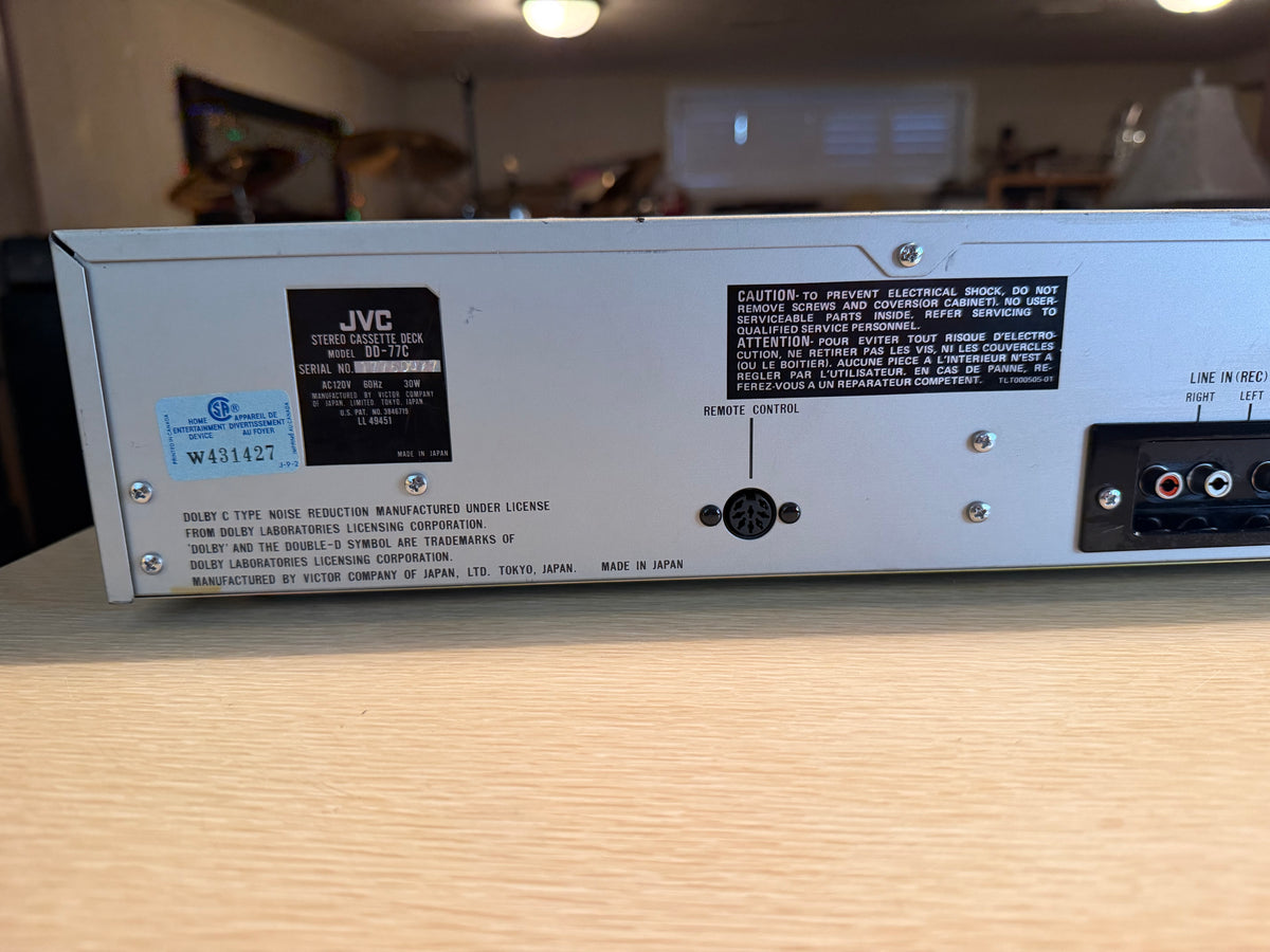 Vintage JVC DD-77 3 Head High Fidelity Stereo Cassette Deck Freshly Serviced🎶🔥