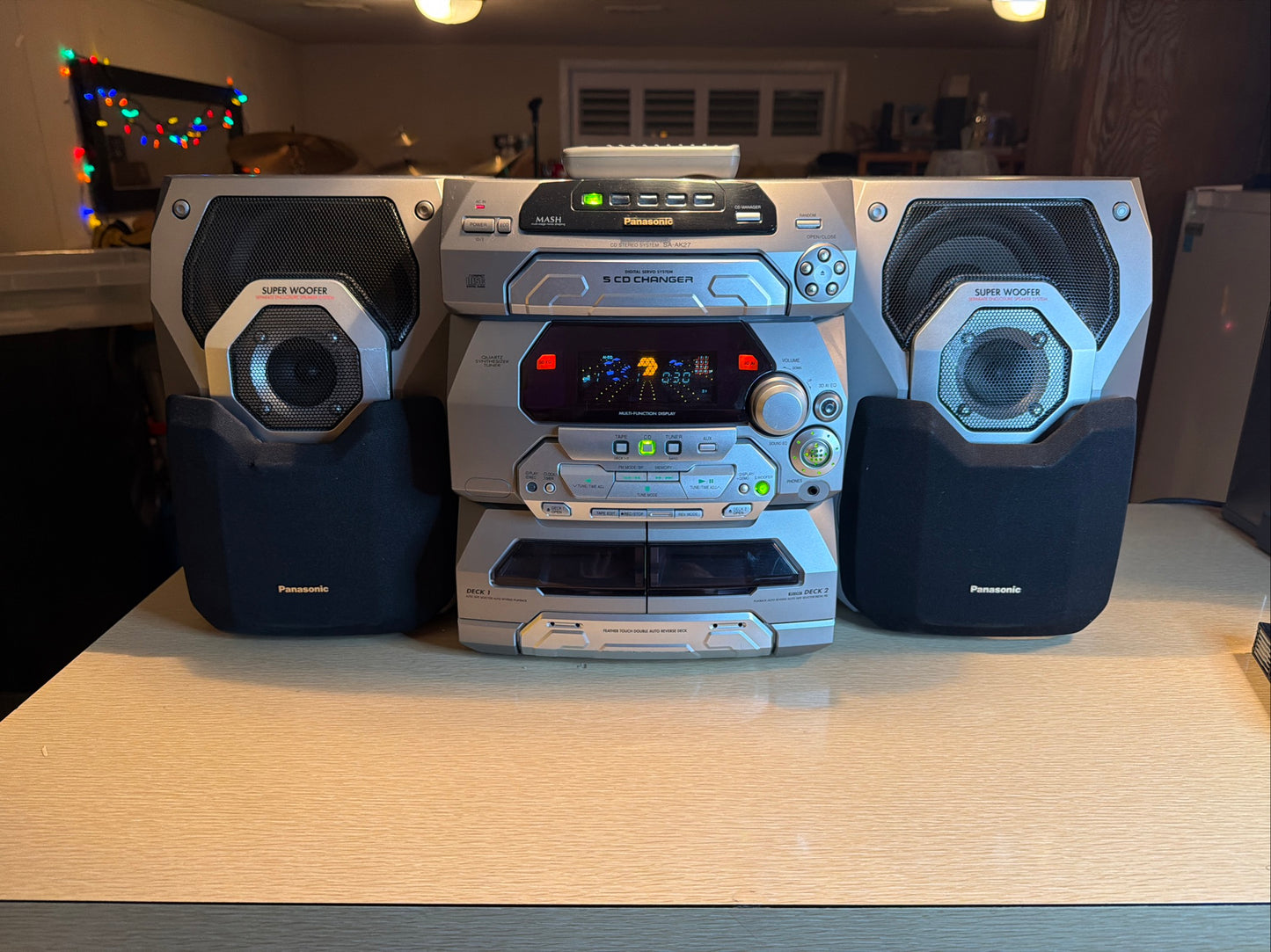 Panasonic SA-AK27 (5 CD). EXCELLENT ALL FUNCTIONS OPERATIONAL GEM💎 Remote Inc✅