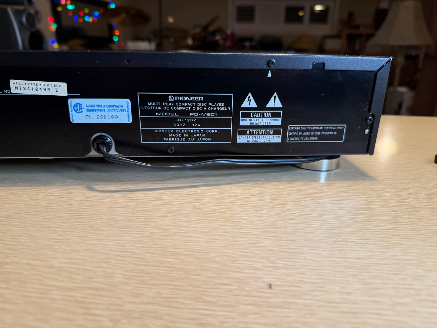 Pioneer PD-M601 Multi Play CD Player 6cd Changer High Model Serviced Very Rare🔥