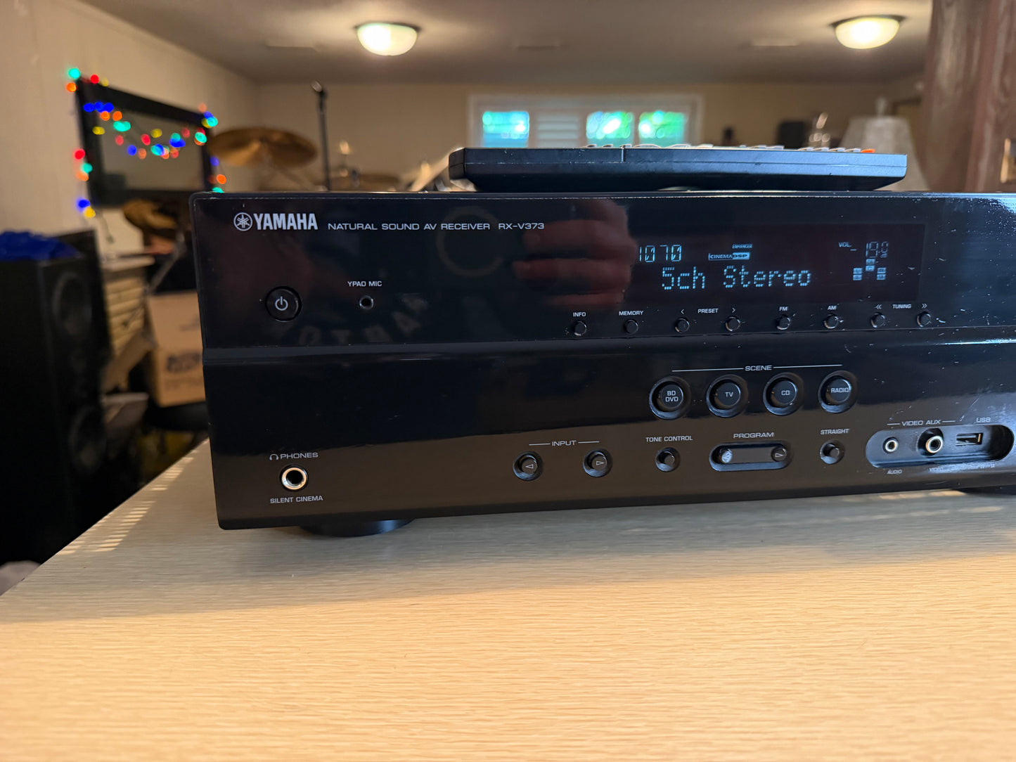 Yamaha RX-V373 5.1 Ch HDMI Home Theatre Surround Receiver Serviced Remote Bundle