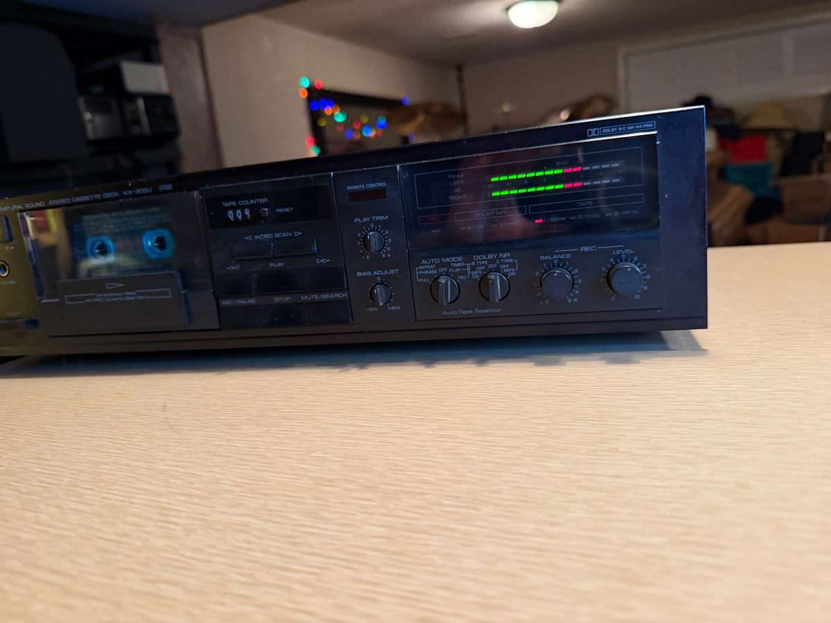 Vtg Yamaha KX-300U Natural Sound Cassette Deck Dolby B/C HX Pro Serviced Beauty!