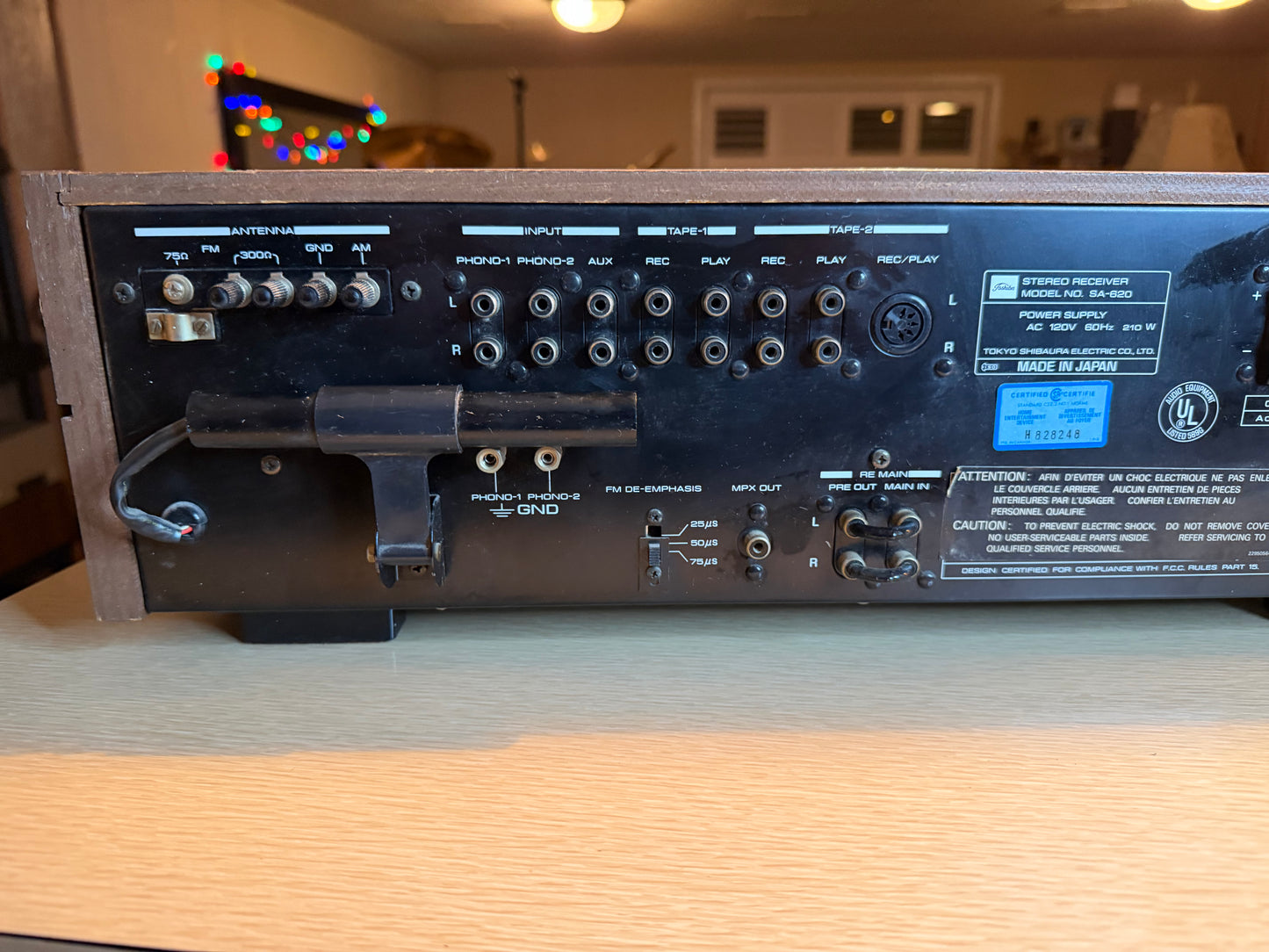 Vintage Toshiba SA-620 Vintage Stereo Receiver Made in Japan SERVICED BEAST!