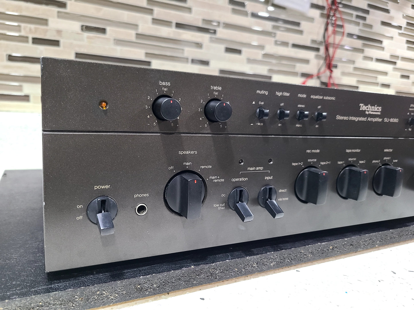 Vintage Technics Stereo Integrated Amplifier SU-8080 Pro Serviced High End Beast