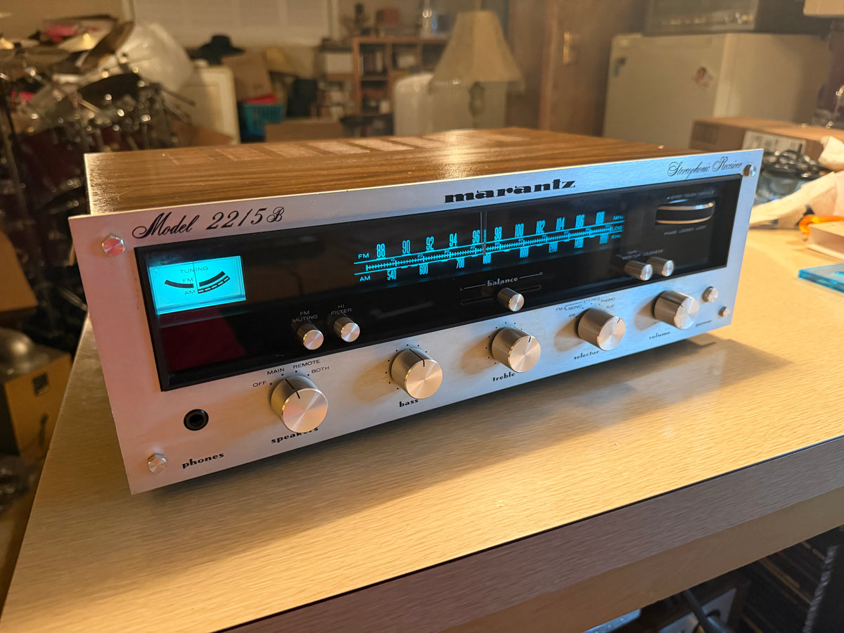 Marantz 2215B Stereo Receiver, New LED's, Fresh Pro Service Near Mint Beauty🎶🔥