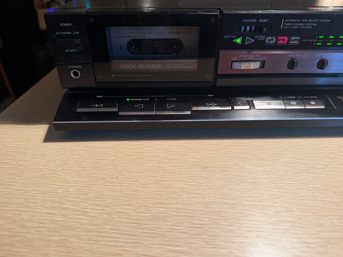 Vintage AIWA AD-R480 Cassette Tape Deck All Belts Replaced Extremely Rare 🎶🔥