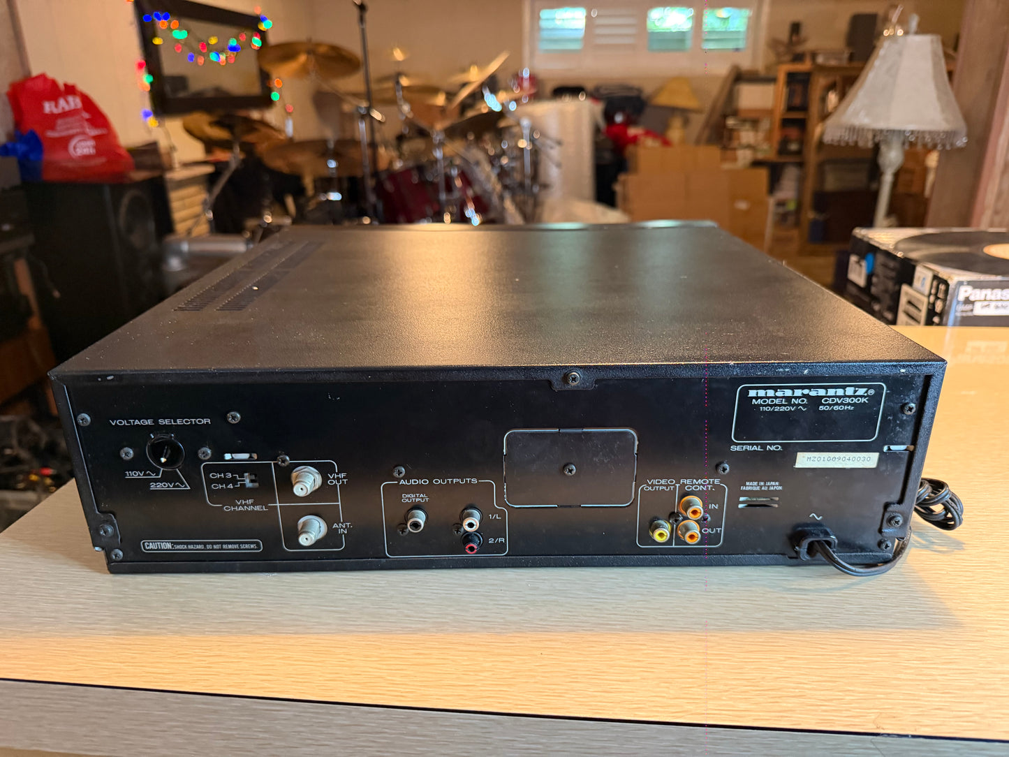 Marantz CDV300K Laserdisc Player Extraordinarily Rare Pro Service New Remote🔥