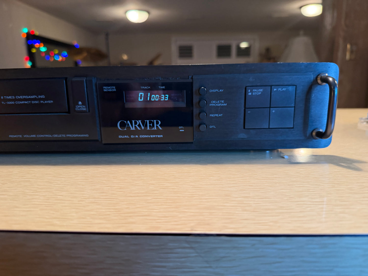 Vintage Carver TL-3200 Compact Disk Player New Belts Serviced High Fidelity