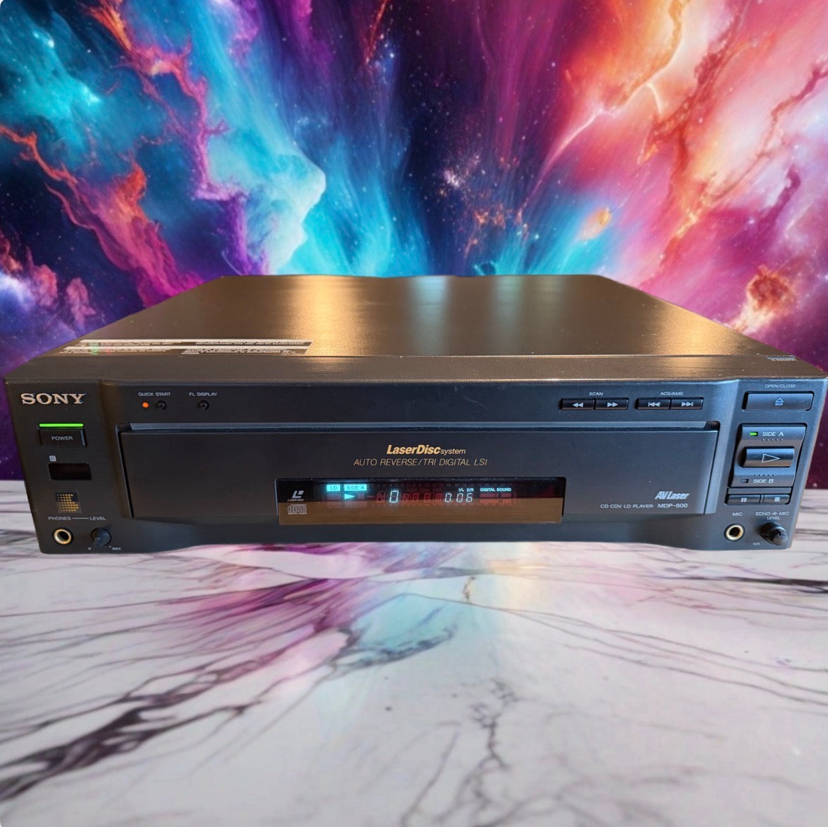 Sony MDP-600 CD CDV LD Laserdisc Player Fresh Professional Servicing W/ Receipt!