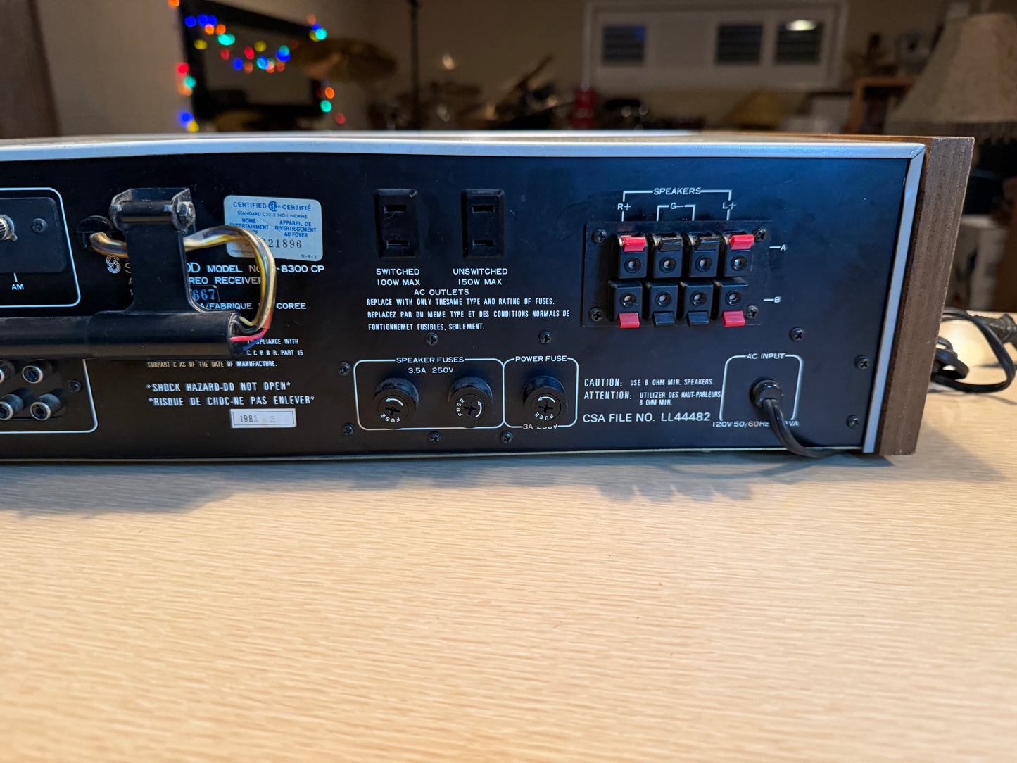 Vintage Sherwood S-8300 CP, 30W AM/FM Stereo Receiver, 1980s. Fresh Service Rare