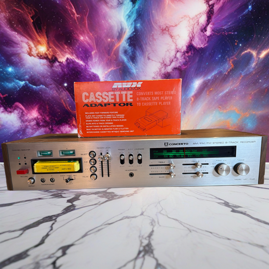 Concerto (TELEFUNKEN) Model URT7045 Eight Track Receiver System W/ Cassette Adapter Serviced