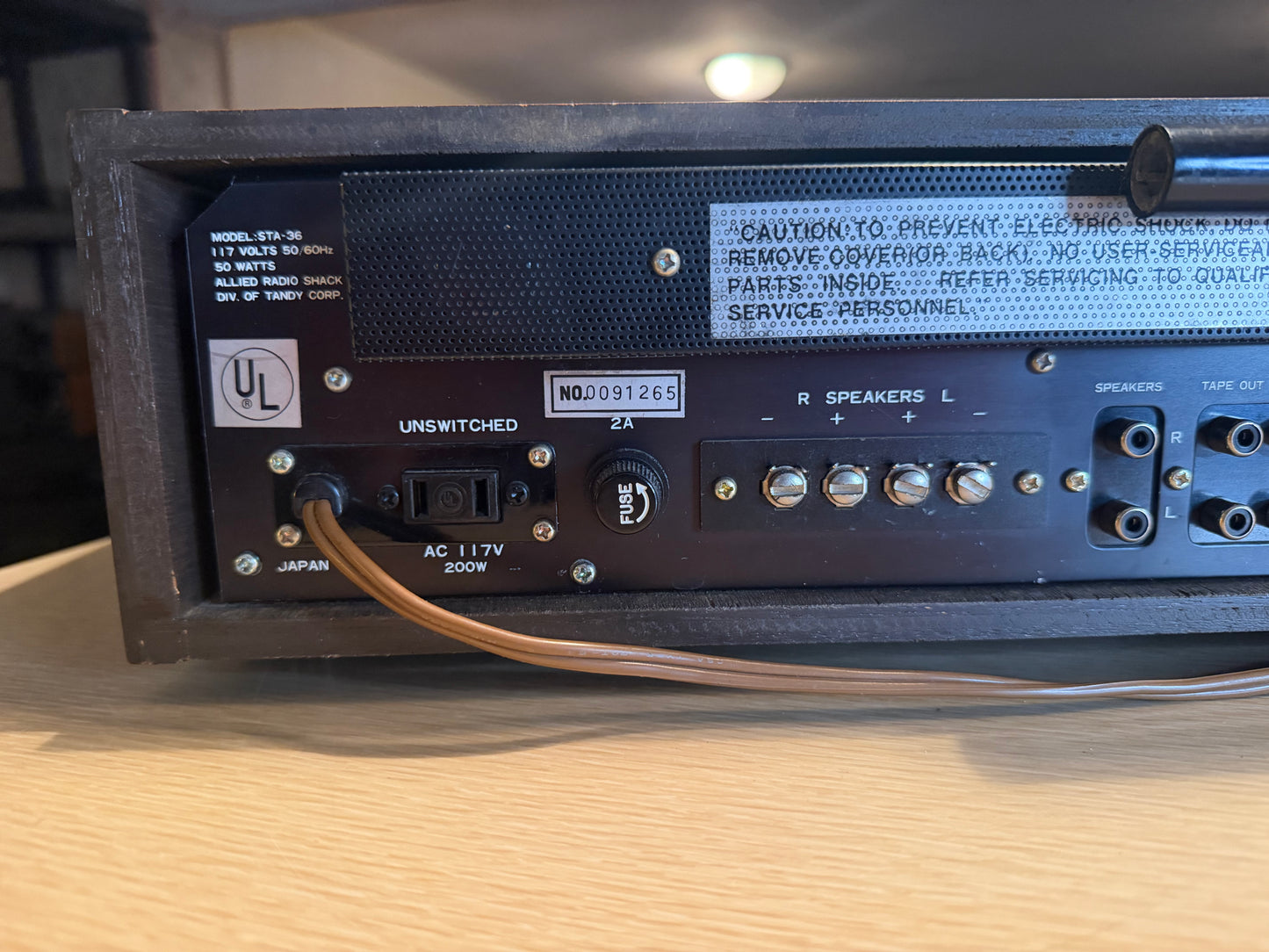 Vtg Realistic STA-36 AM-FM Stereo Receiver 1971 Wood LED Upgrade Serviced BEAUTY