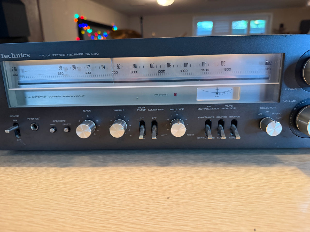 Technics SA-340 Am/Fm Stereo Receiver Amplifier Freshly Serviced Excellent 🎶🔥