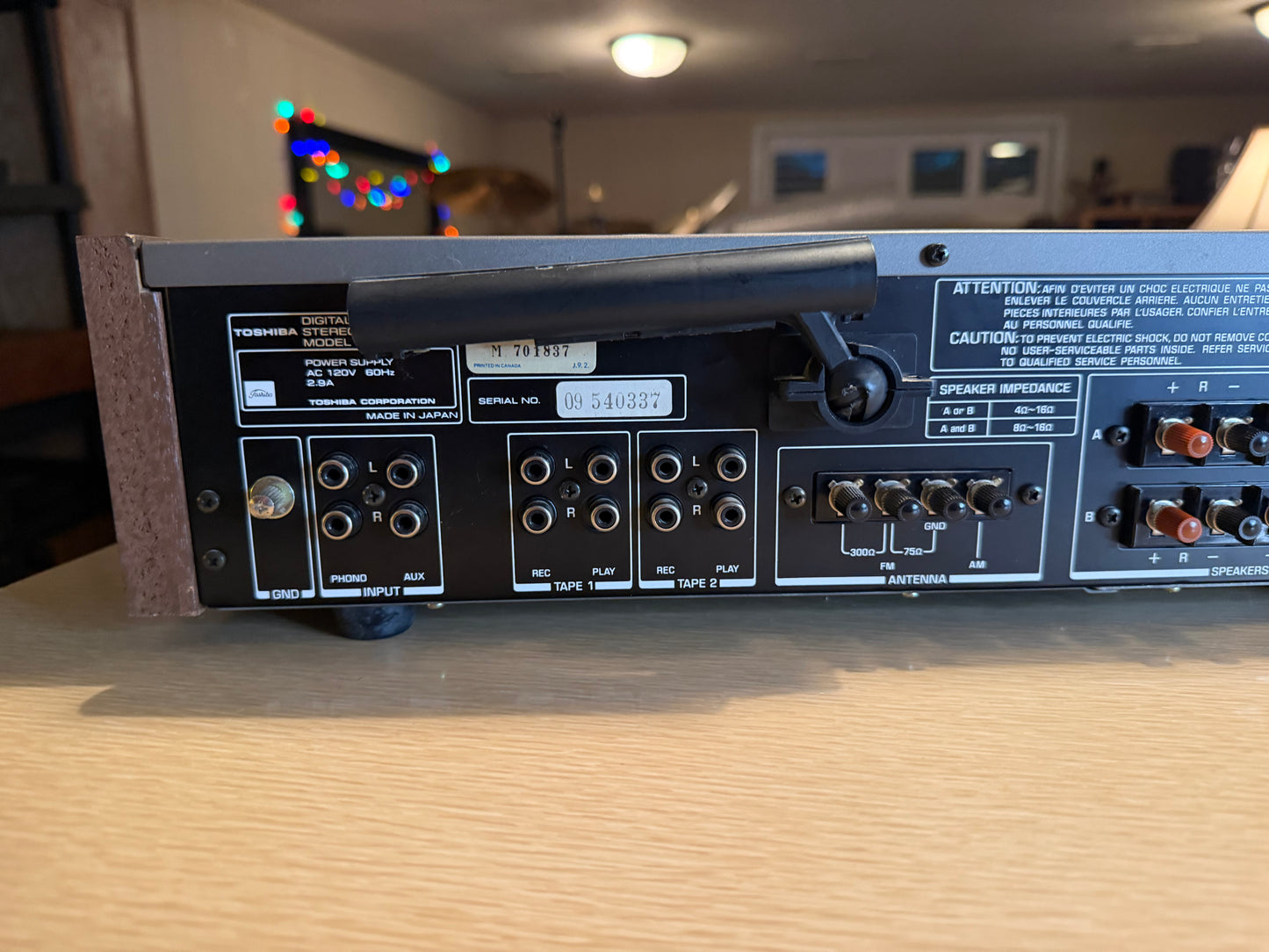Aurex Digital Synthesizer Stereo Receiver Model SA-S55 FRESH Service 55WPC RaRe