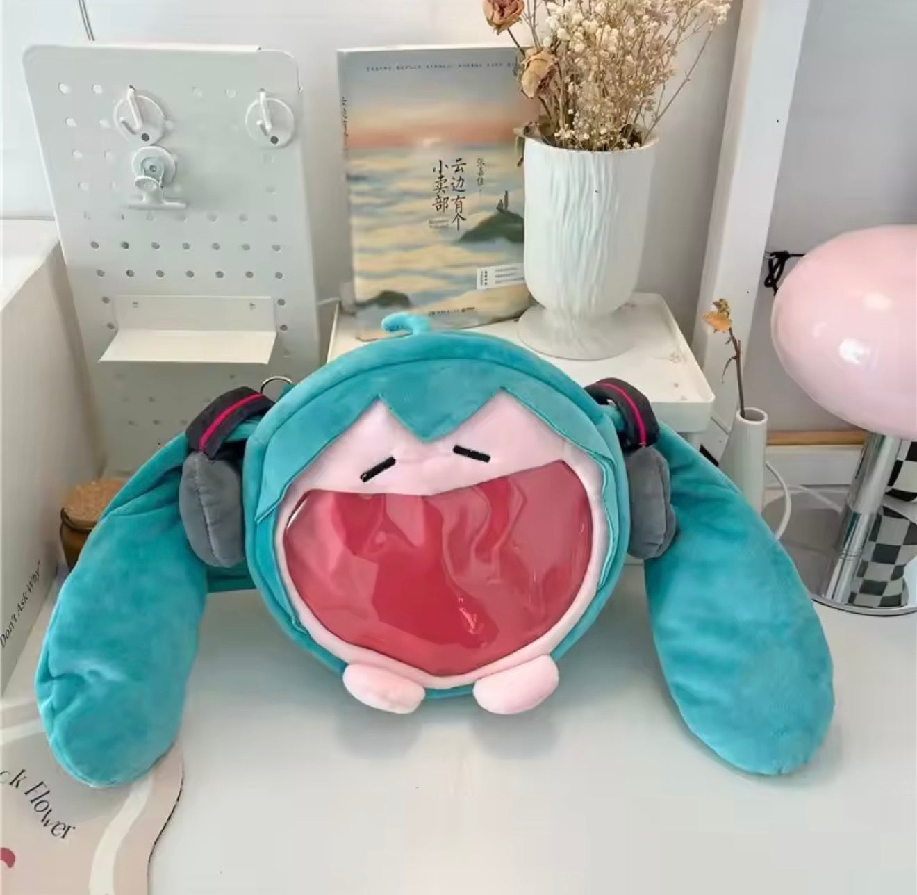 Hatsune Miku Plush Shoulder Bag Backpack Kawaii Anime Knapsack Student Gift Cute