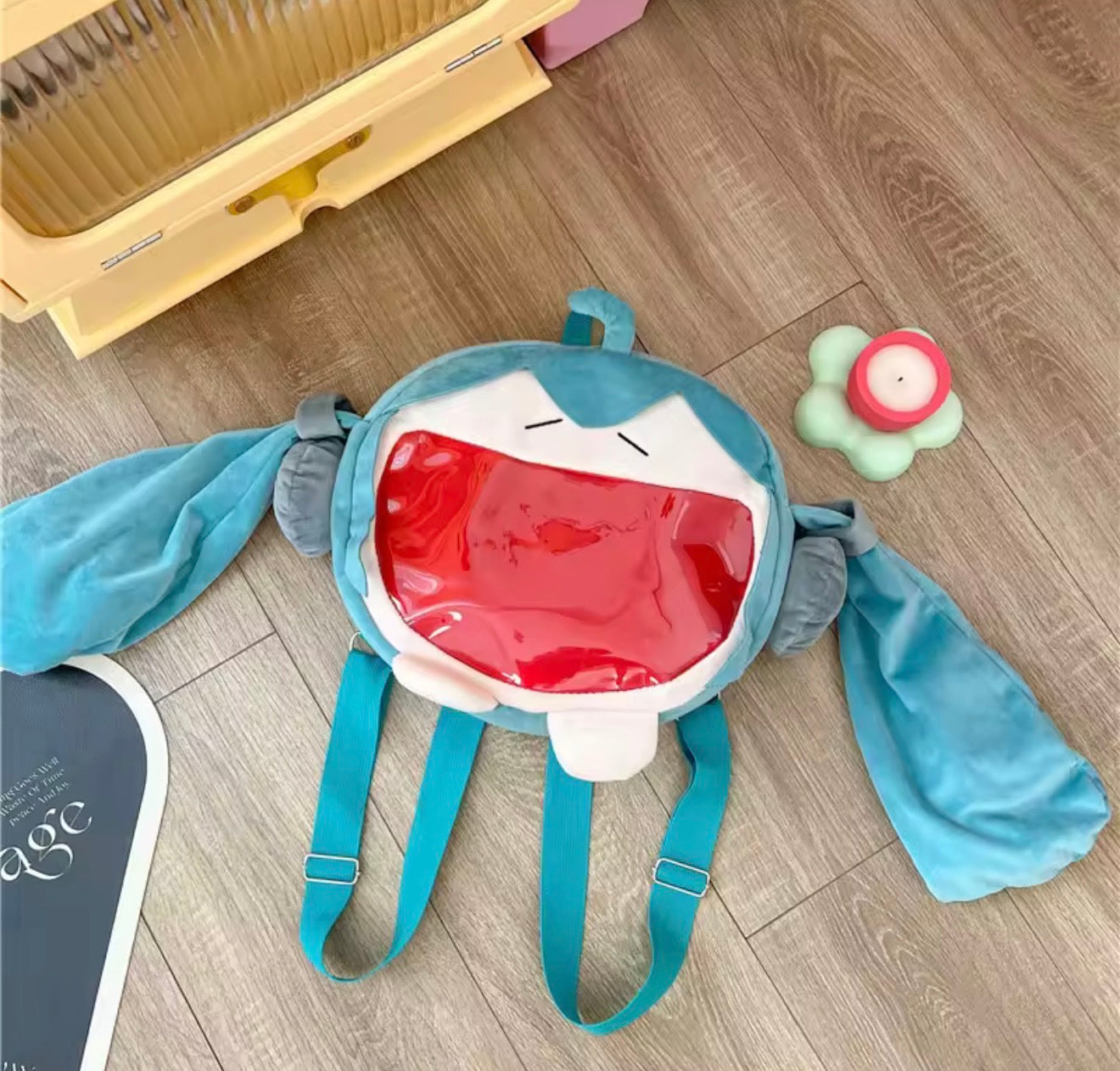 Hatsune Miku Plush Shoulder Bag Backpack Kawaii Anime Knapsack Student Gift Cute