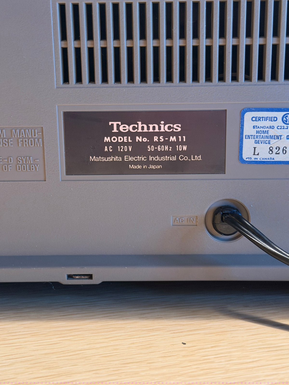 Vintage TECHNICS RS-M11 Stereo Cassette Deck, High Fidelity Full Fresh Service🔥