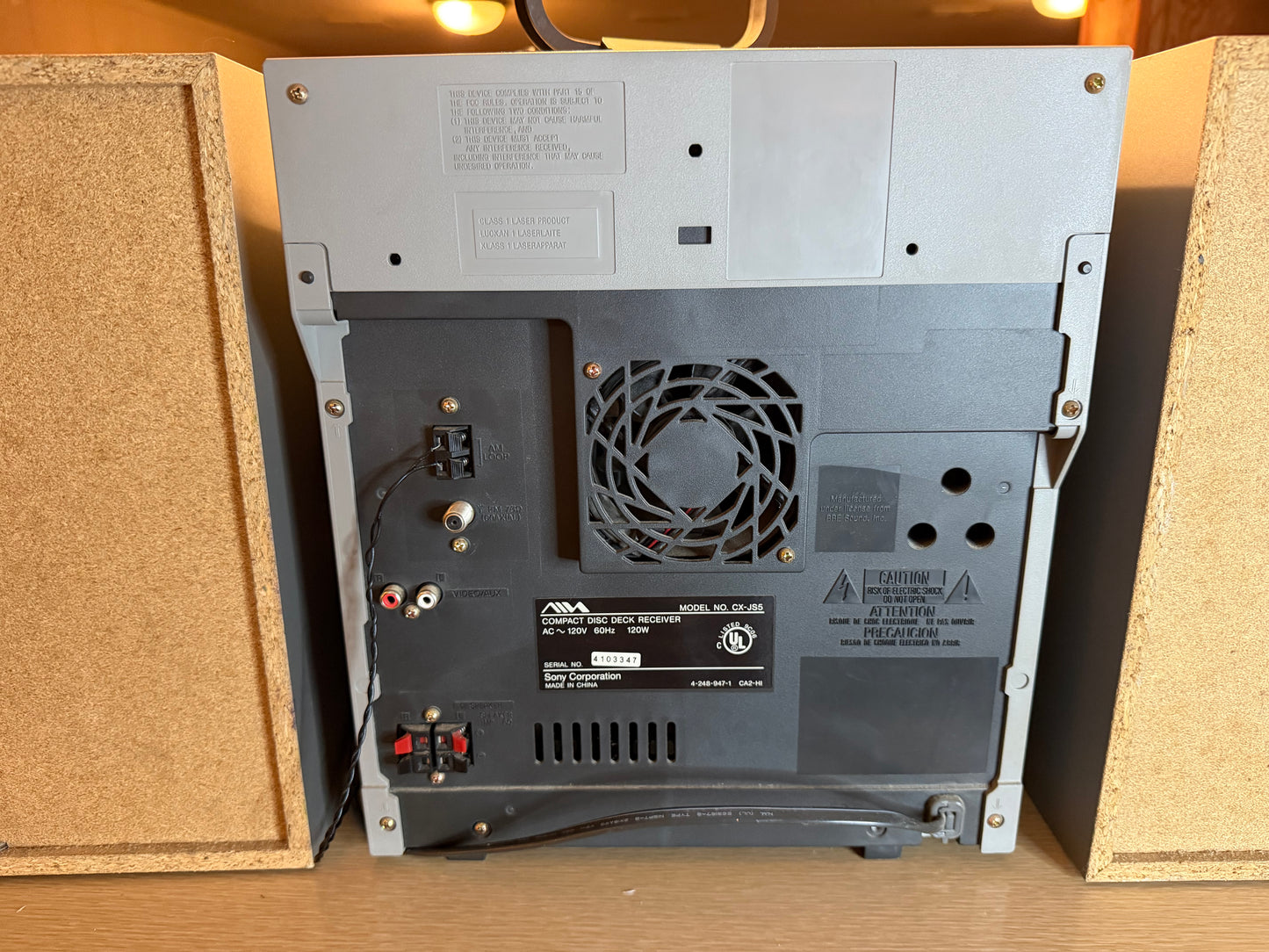 Aiwa JAX‑S5 Stereo System CD Cassette AM/FM Mini Hi‑Fi Component Tested Clean