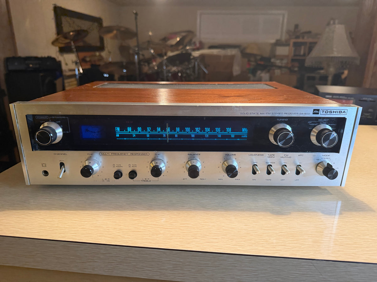 Vintage Toshiba SA-500 2-Channel Stereo Receiver Fully Tested Works Great Rare🔥