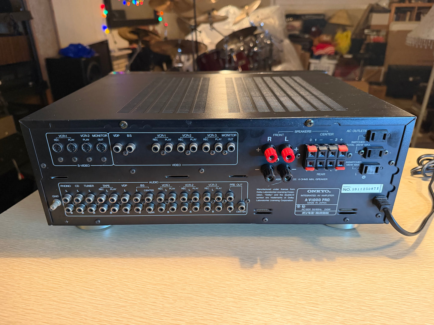 Onkyo A-V1000PRO Professional Integrated Av Amplifier 6ch 120 WPC Fresh Service!