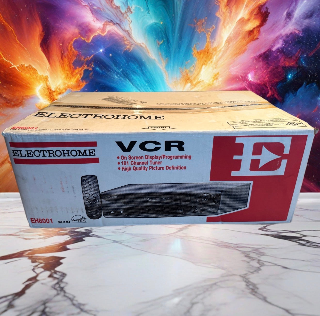 FACTORY SEALED🔥 Electrohome EH 8001 VCR VHS PLAYER Original Tape Seal Unopened