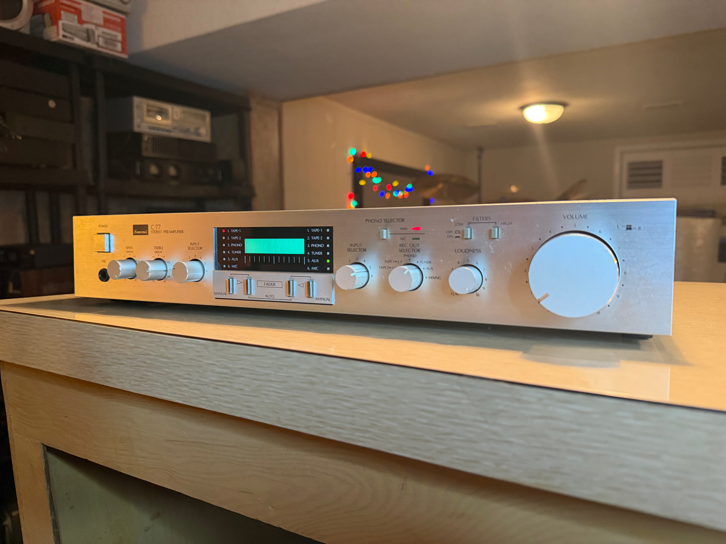 Beautiful Sansui C-77 Stereo Preamplifier Near Mint Freshly Serviced Very Rare🎶