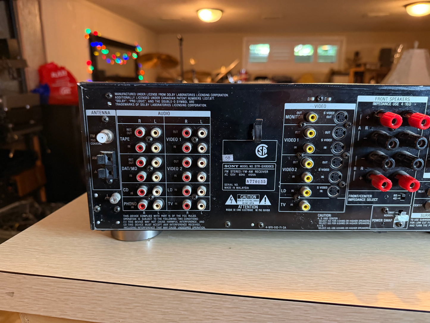 SONY STR-GX800ES Stereo Receiver Elevated Standard Fully Operational Very Rare!