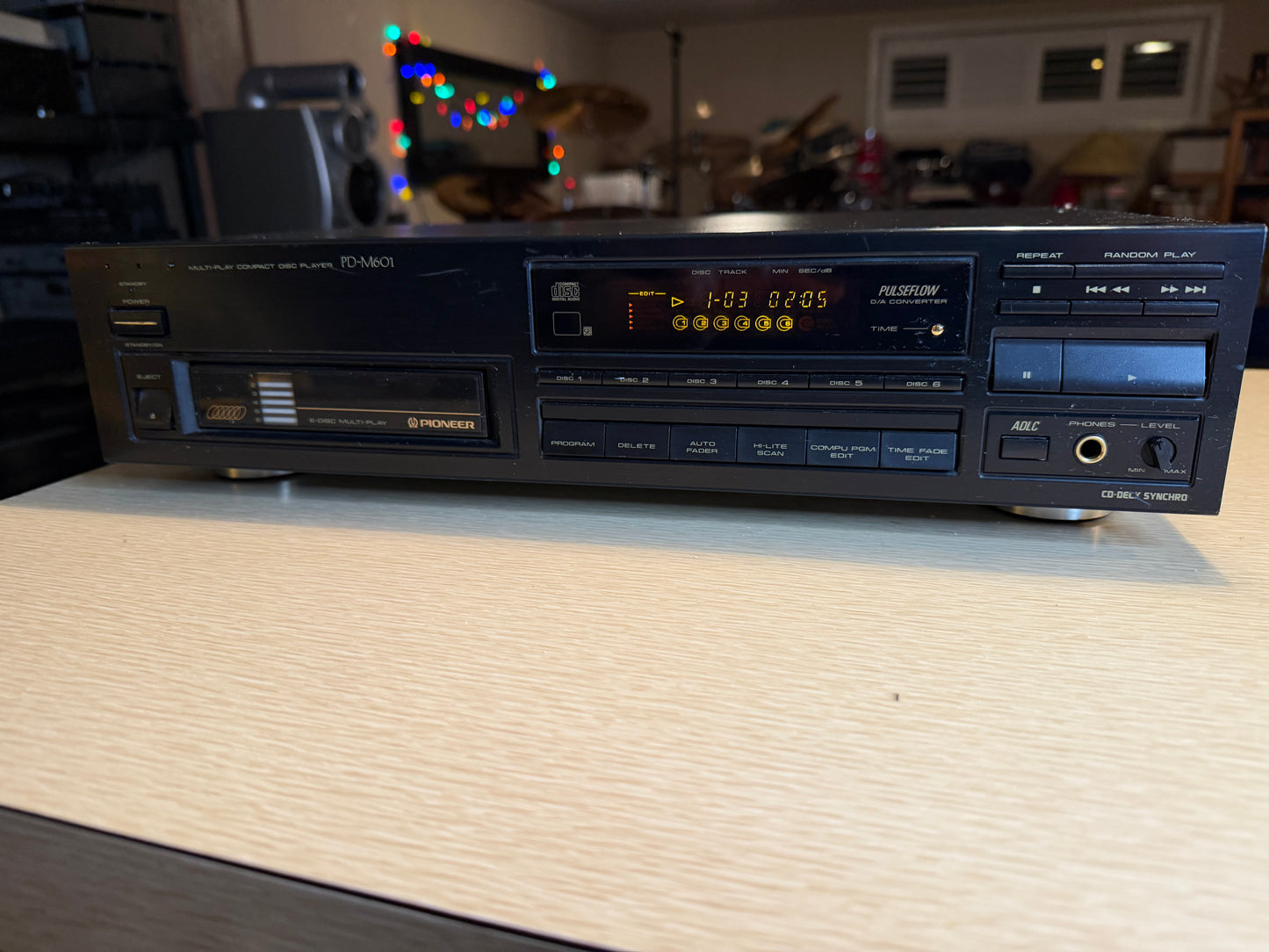 Pioneer PD-M601 Multi Play CD Player 6cd Changer High Model Serviced Very Rare🔥