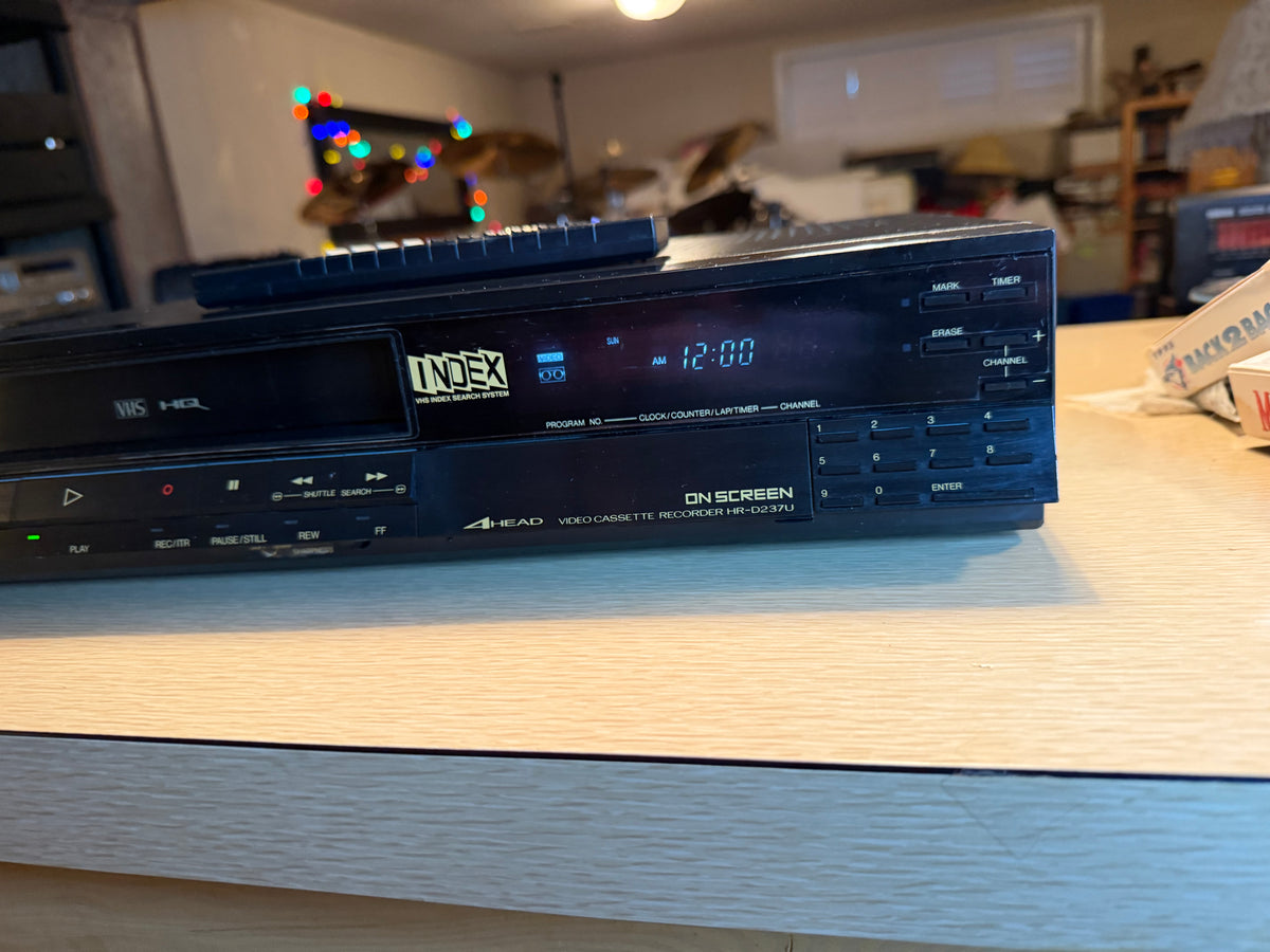 JVC HR-D237U 4-Head VHS VCR Player Recorder Tested Working Remote Bundle Rare🔥