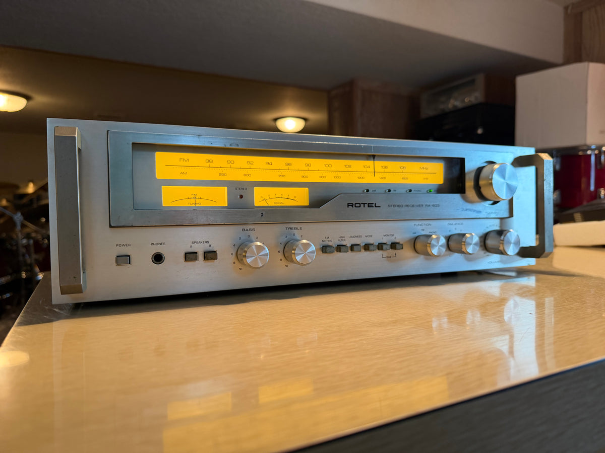 Rotel RX-603 AM/FM Stereo Tuner Amplifier Receiver-Fully Serviced/Recapped Beaut