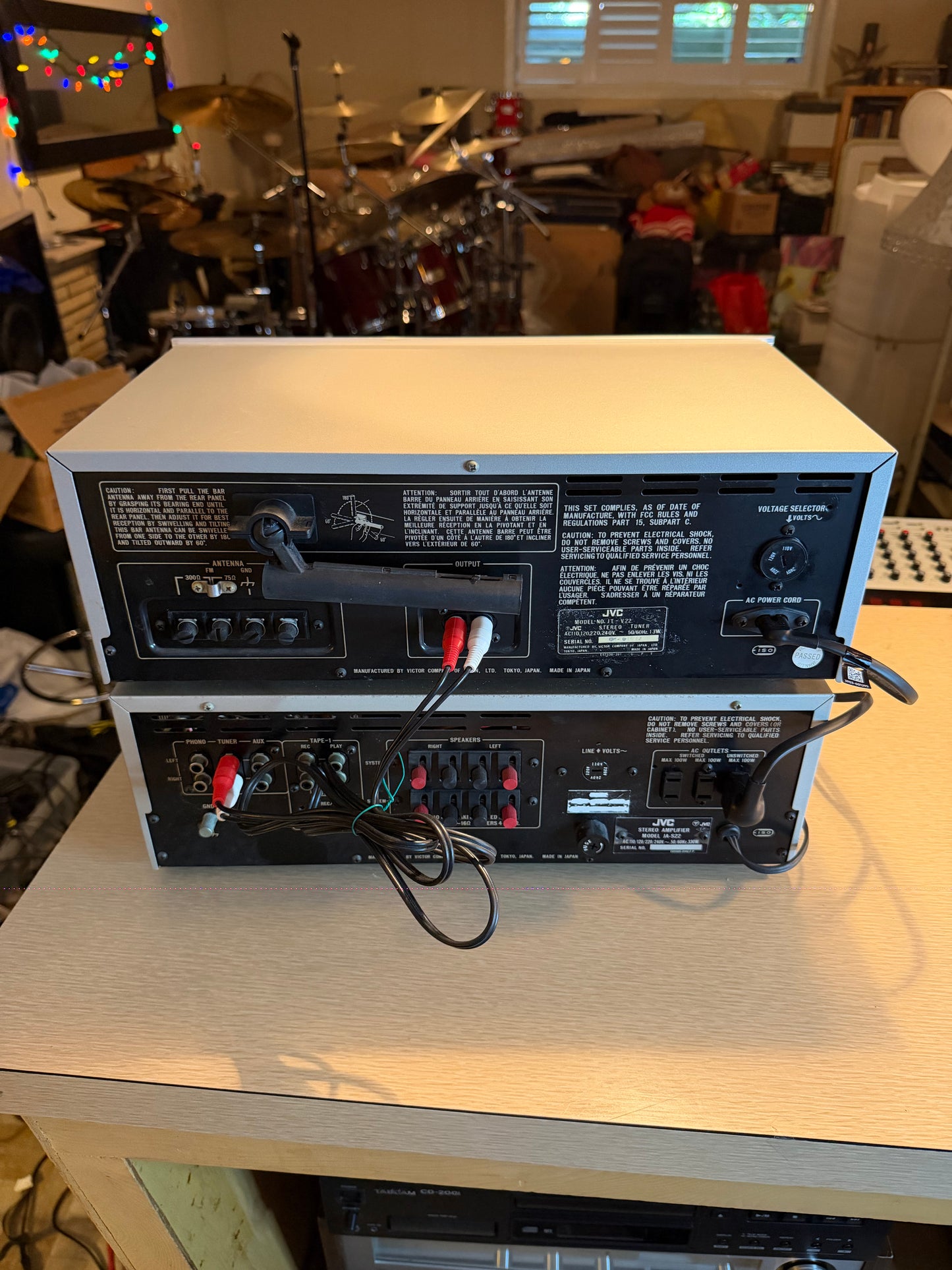 JVC JA-S22 Stereo Integrated Hifi Amplifier VUs + JTV22 Tuner Full Pro Servicing