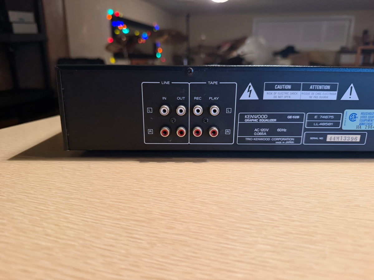 Kenwood Graphic Equalizer GE-52B Fresh Serviced Rare Red Faceplate Beauty🔥🎶