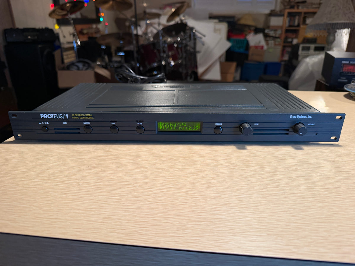 E-MU Proteus 1 Rock/Pop Model 9010 Keyboard module Rack Fully Operational 🎶