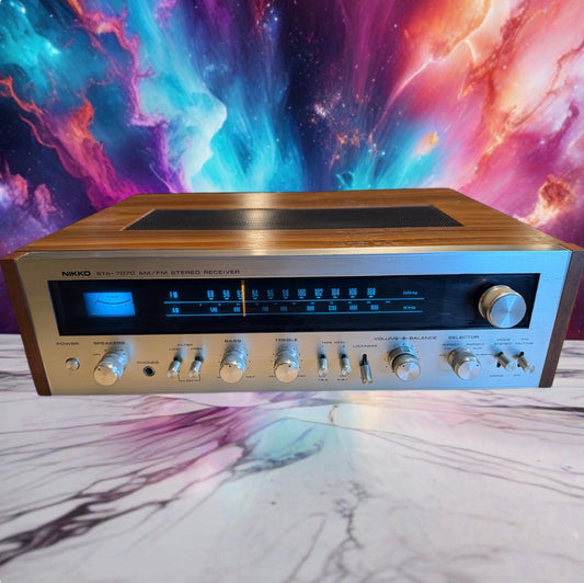 Vintage Nikko STA-7070 Stereo AM/FM Receiver Near Mint Full Service Very Rare🔥