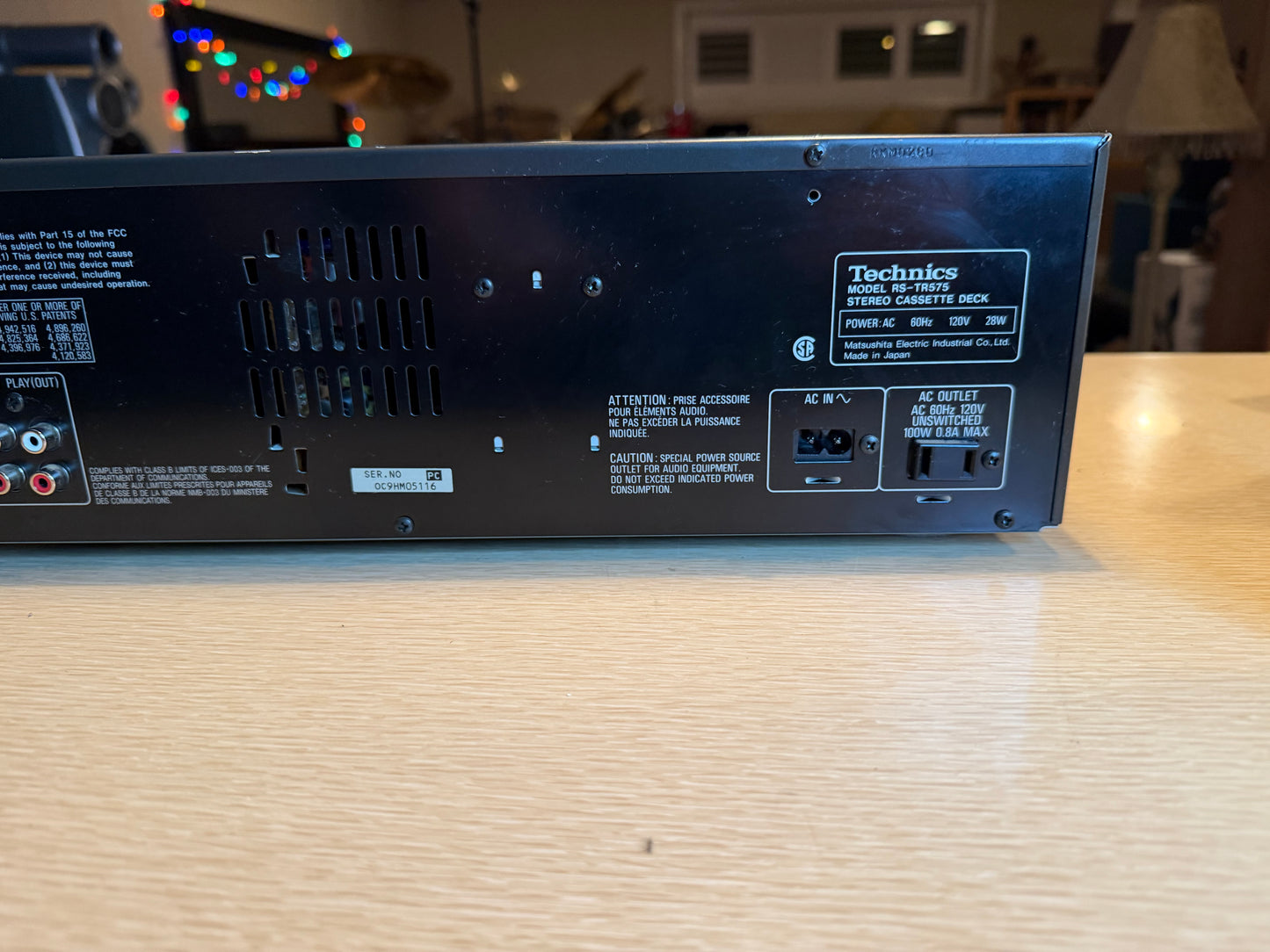 Technics RS-TR575 Dual Stereo Cassette Deck Auto Reverse Dolby FRESHLY SERVICED!