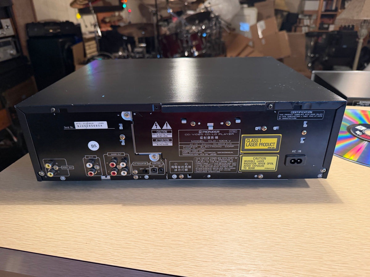 Pioneer CLD-100KV LaserDisc Player – Professionally Serviced W/ Receipt Rare🎶🔥