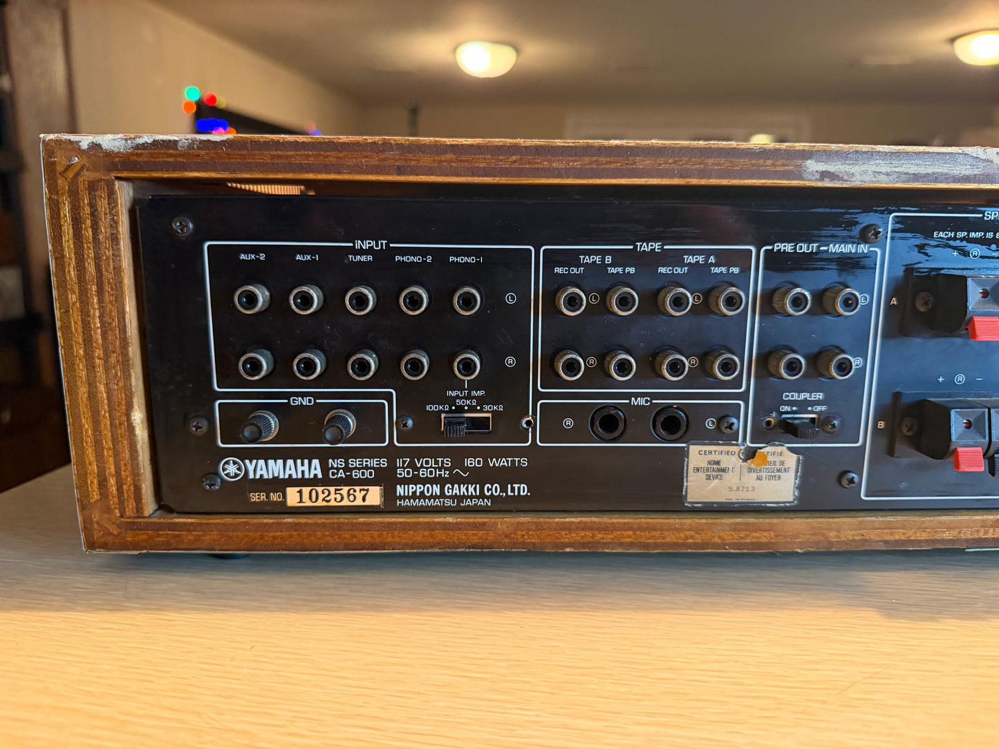 Yamaha CA-600 Vintage Integrated Stereo Amplifier REFINISHED Full Fresh Service!