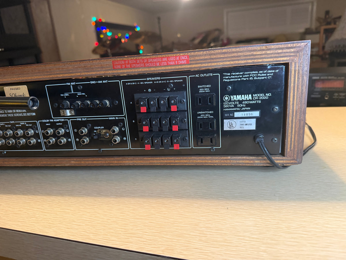 VTG 1970s Yamaha CR-2020 Natural Sound Stereo Receiver AM/FM Tested Working 🔥🎶