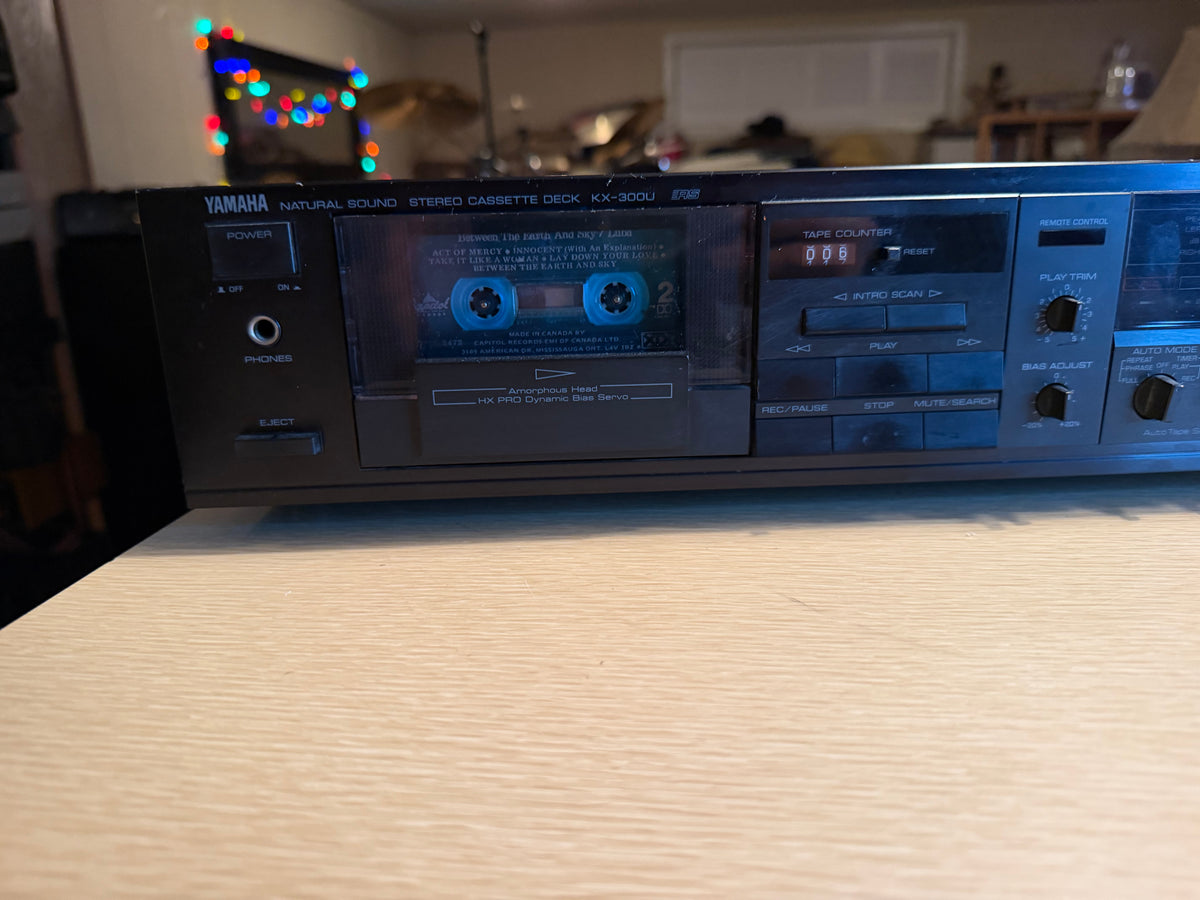 Vtg Yamaha KX-300U Natural Sound Cassette Deck Dolby B/C HX Pro Serviced Beauty!