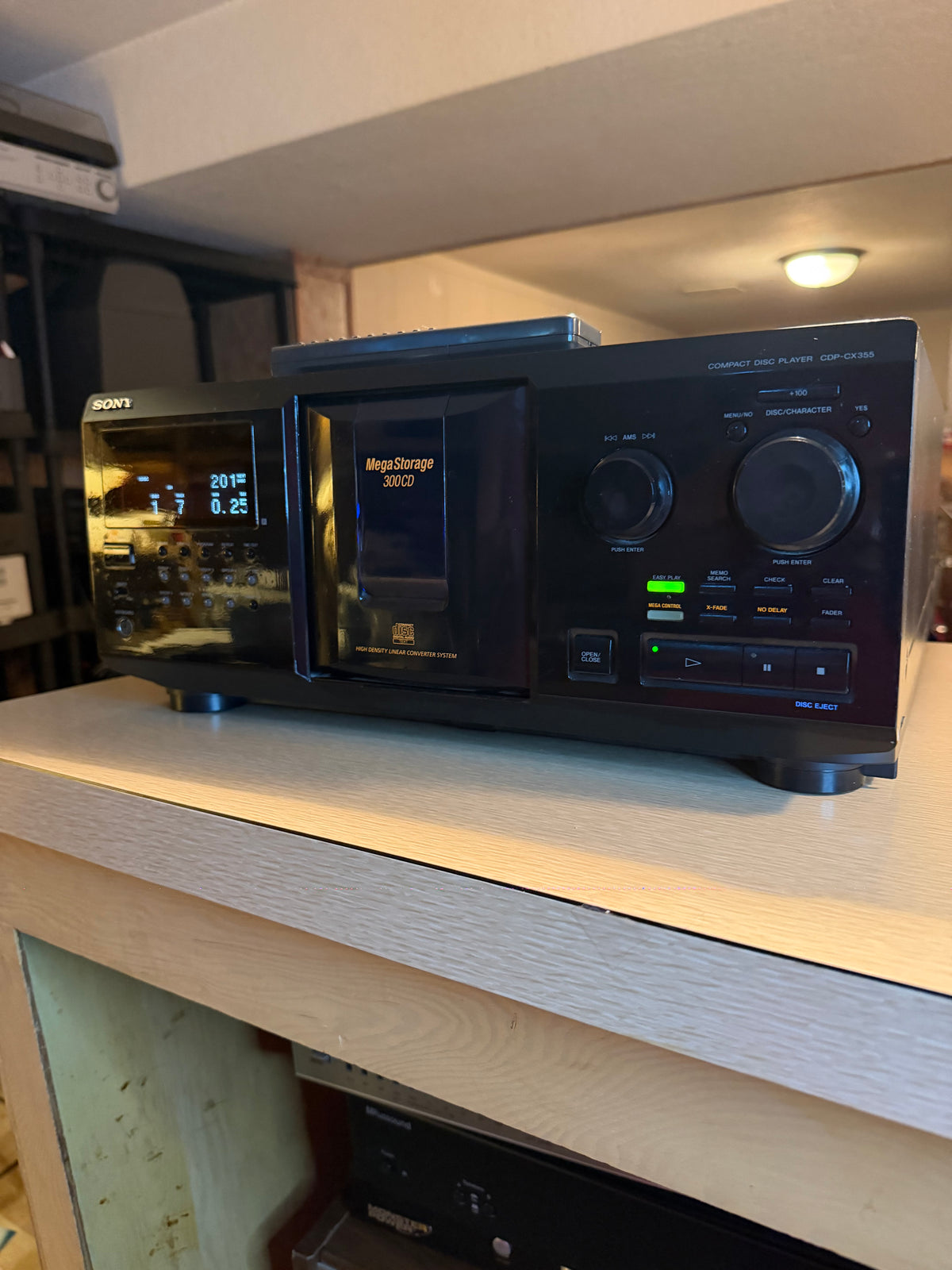 Sony CDP-CX355 300 Disc CD Player Changer - Belts Replaced, Serviced, + Cleaned!