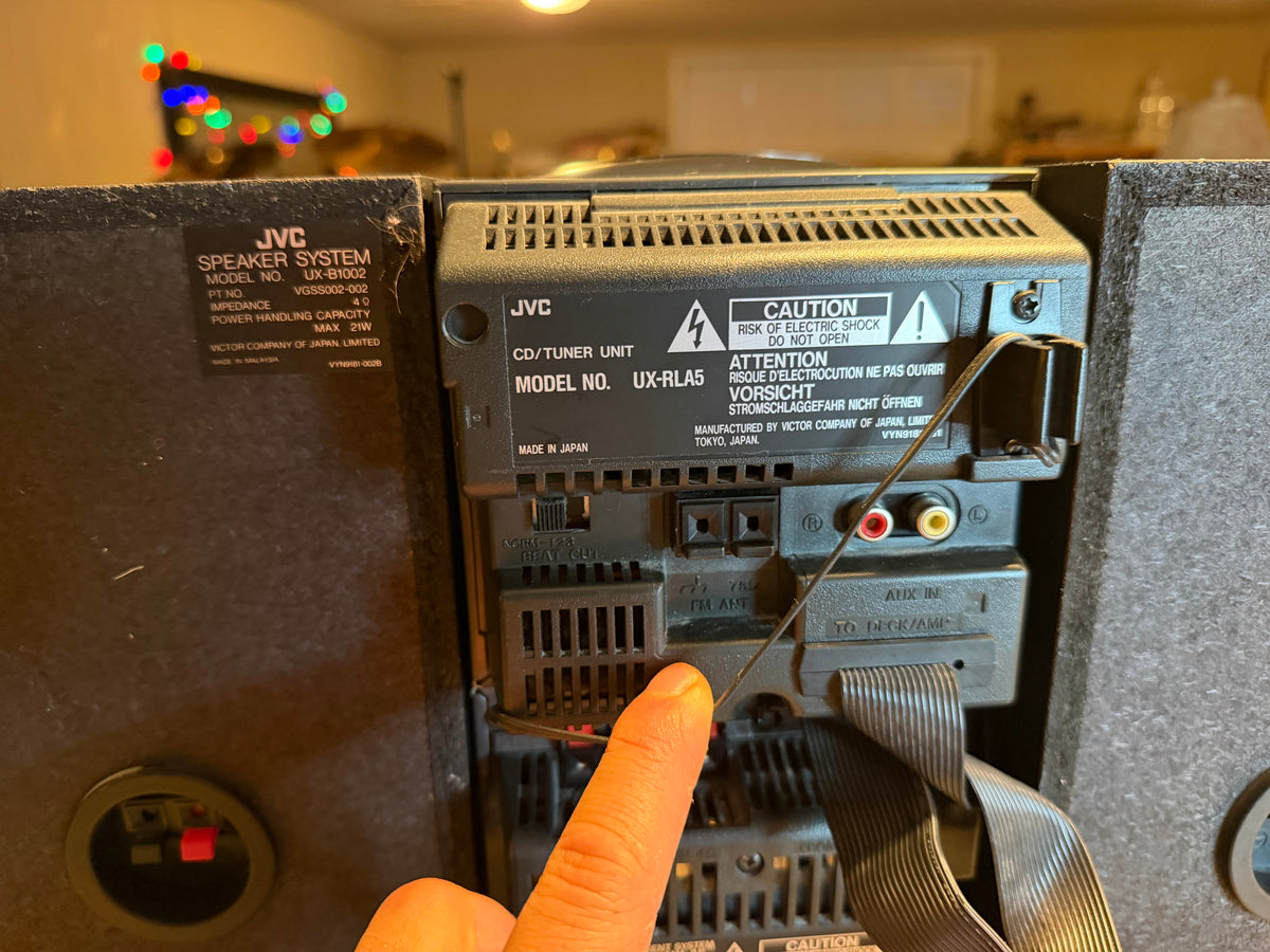 JVC UX-A5 Complete Micro Component System AM FM Stereo CD Tape Deck Fully Works!