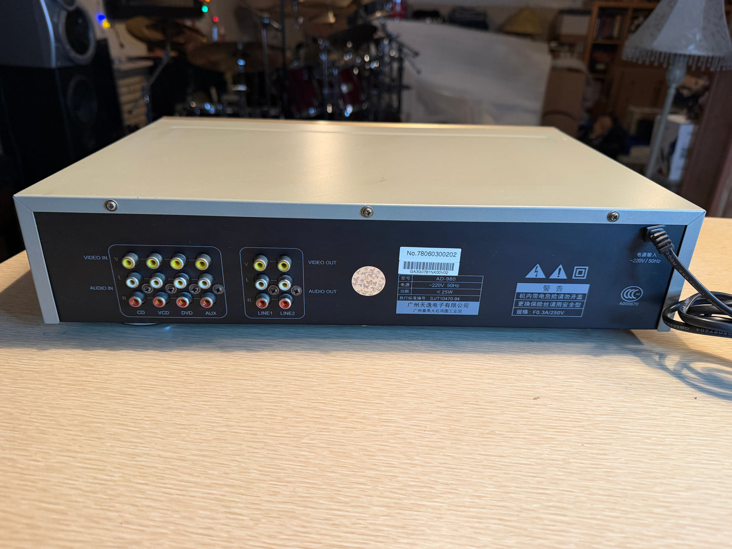 Very Rare Winner AD-980 Super Digital Karaoke Pre-Amplifier Gold Serviced