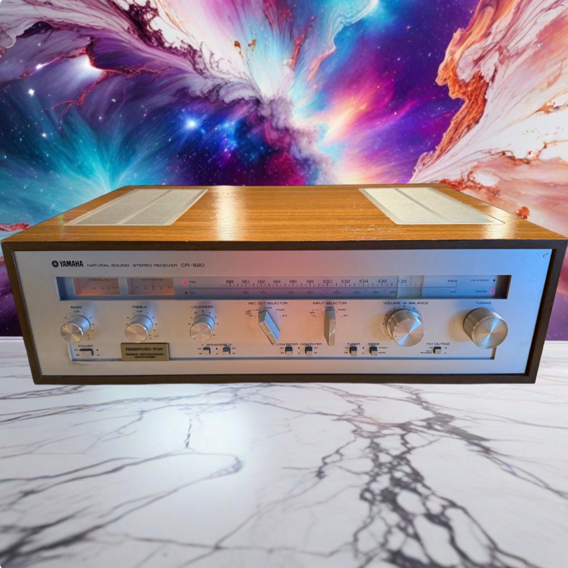 For Repair Yamaha CR-620 Natural Sound AM/FM Receiver, Powers On Volume Issue