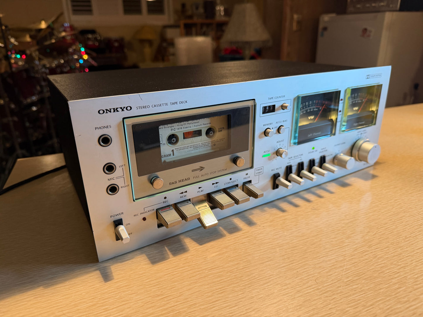 Onkyo TA-630D Stereo Cassette Tape Deck ~ Silver Face Japan Vintage SERVICED!🔥
