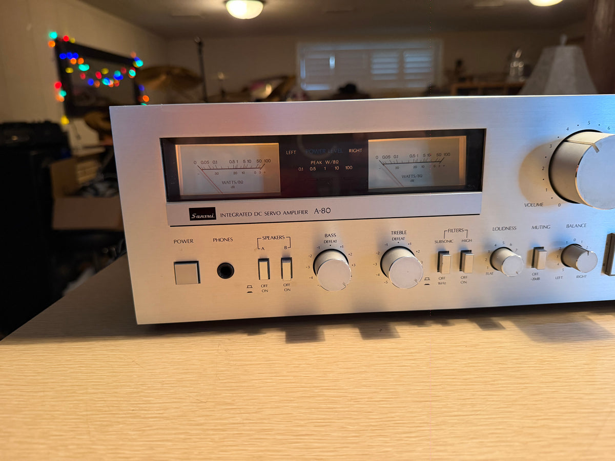 MINT Sansui A-80 Vintage Integrated DC Servo Stereo Amplifier 65WPC Serviced🔥🎶