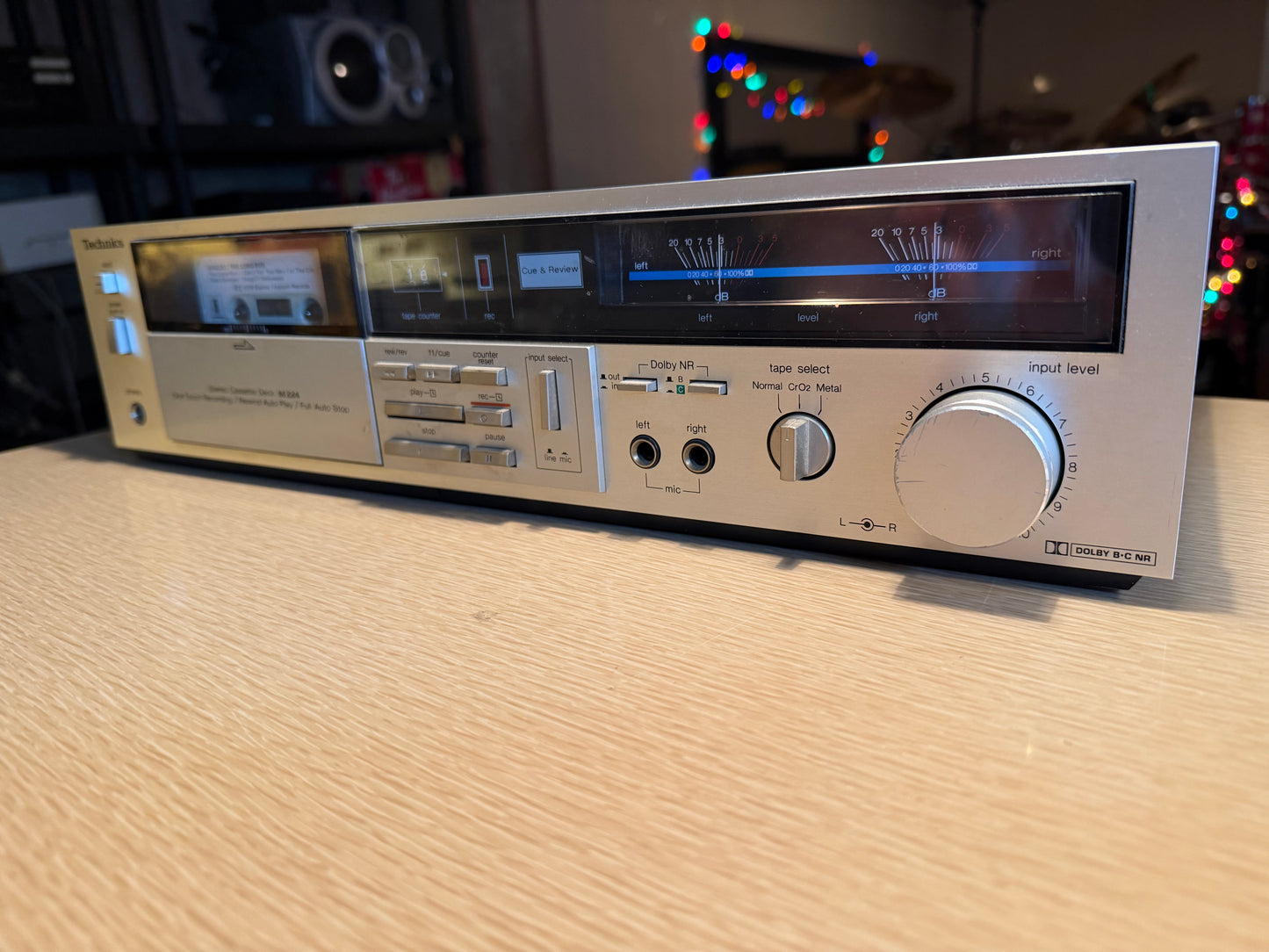 ✨ Technics M224 Stereo Cassette Deck FULL FRESH SERVICE VU METERS BEAUTY🎶🔥
