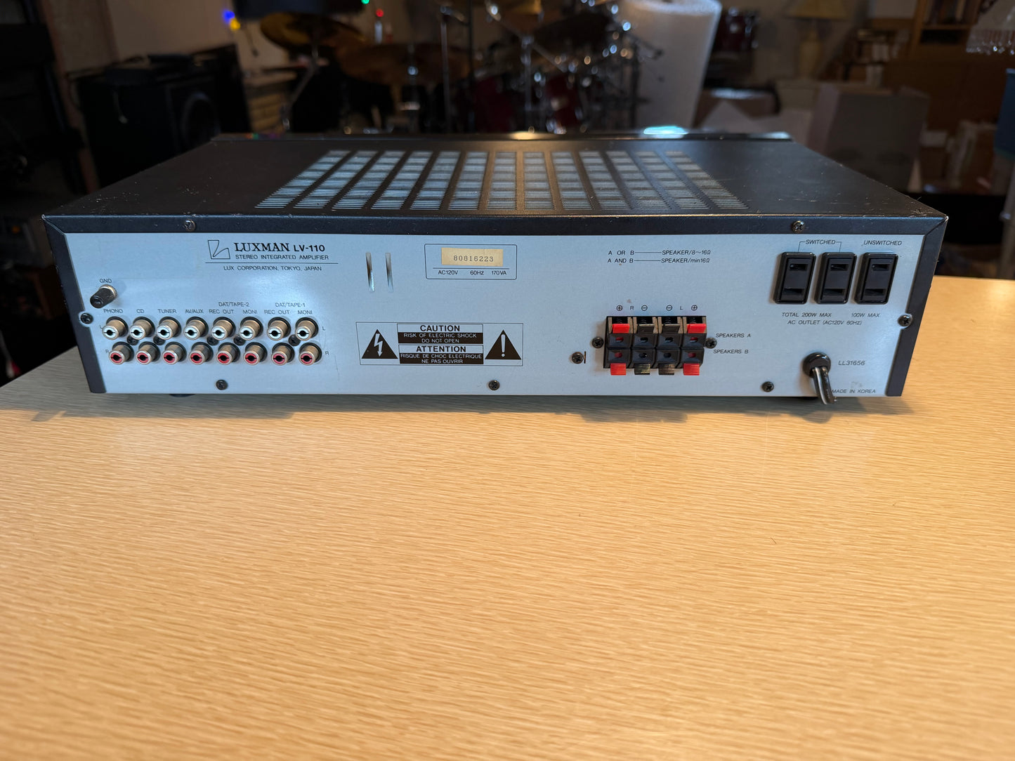 Luxman LV-110 MOS-FET Stereo Integrated Amplifier w MM MC Phono FRESH SERVICE🔥