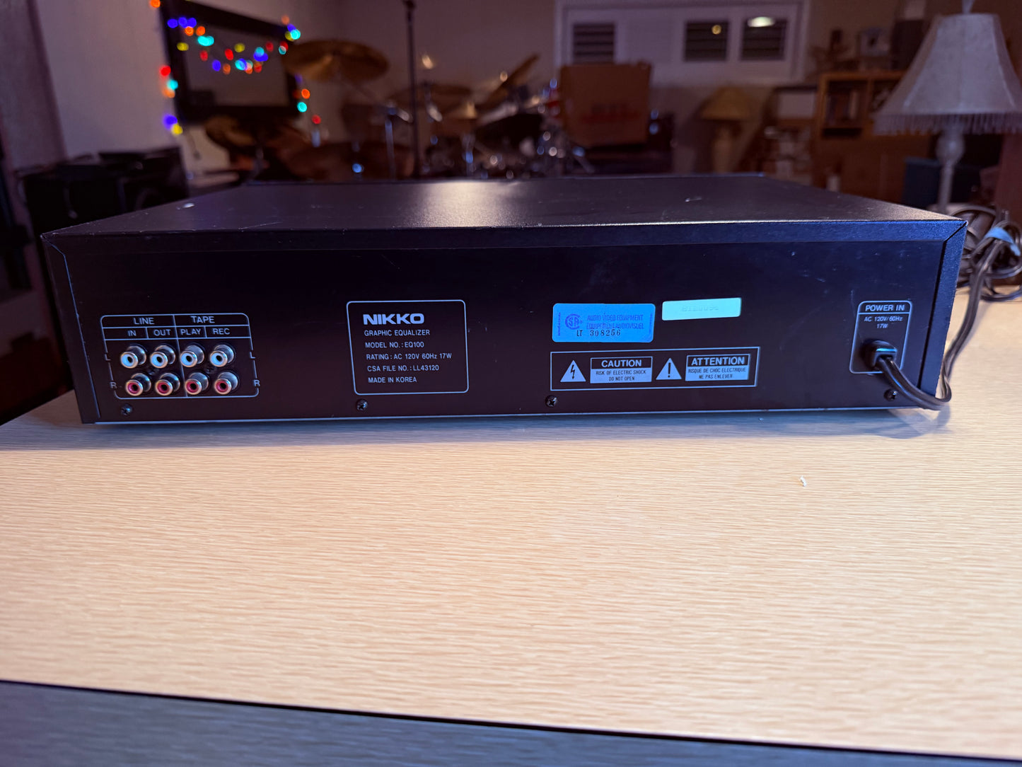 Vintage Nikko EQ100 Stereo Graphic Equalizer 10 Band Fully Serviced Rare