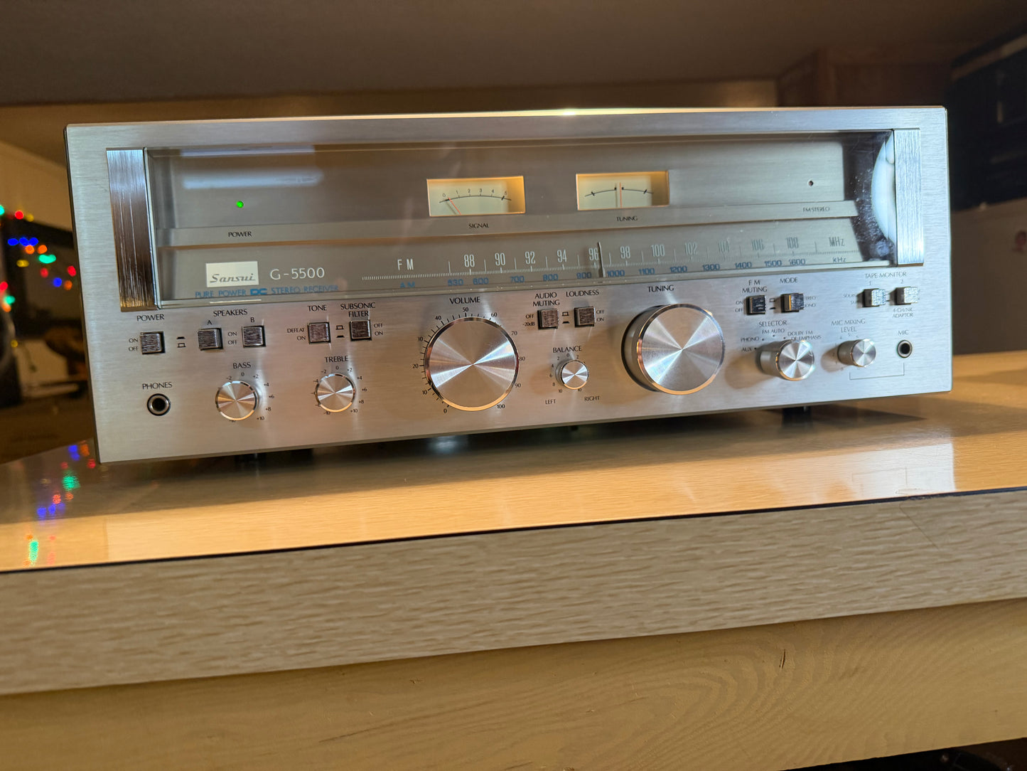 Sansui G-5500 Pure Power Amp Japan REFINISHED FULL FRESH SERVICE BULBS REPLACED!