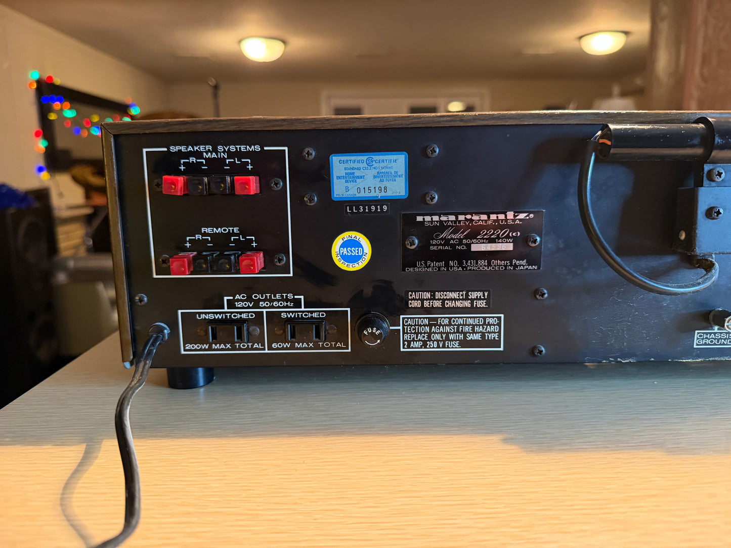 Marantz 2220 Stereophonic Receiver FRESH Bulbs +Full Servicing N Mint CND🔥 Rare