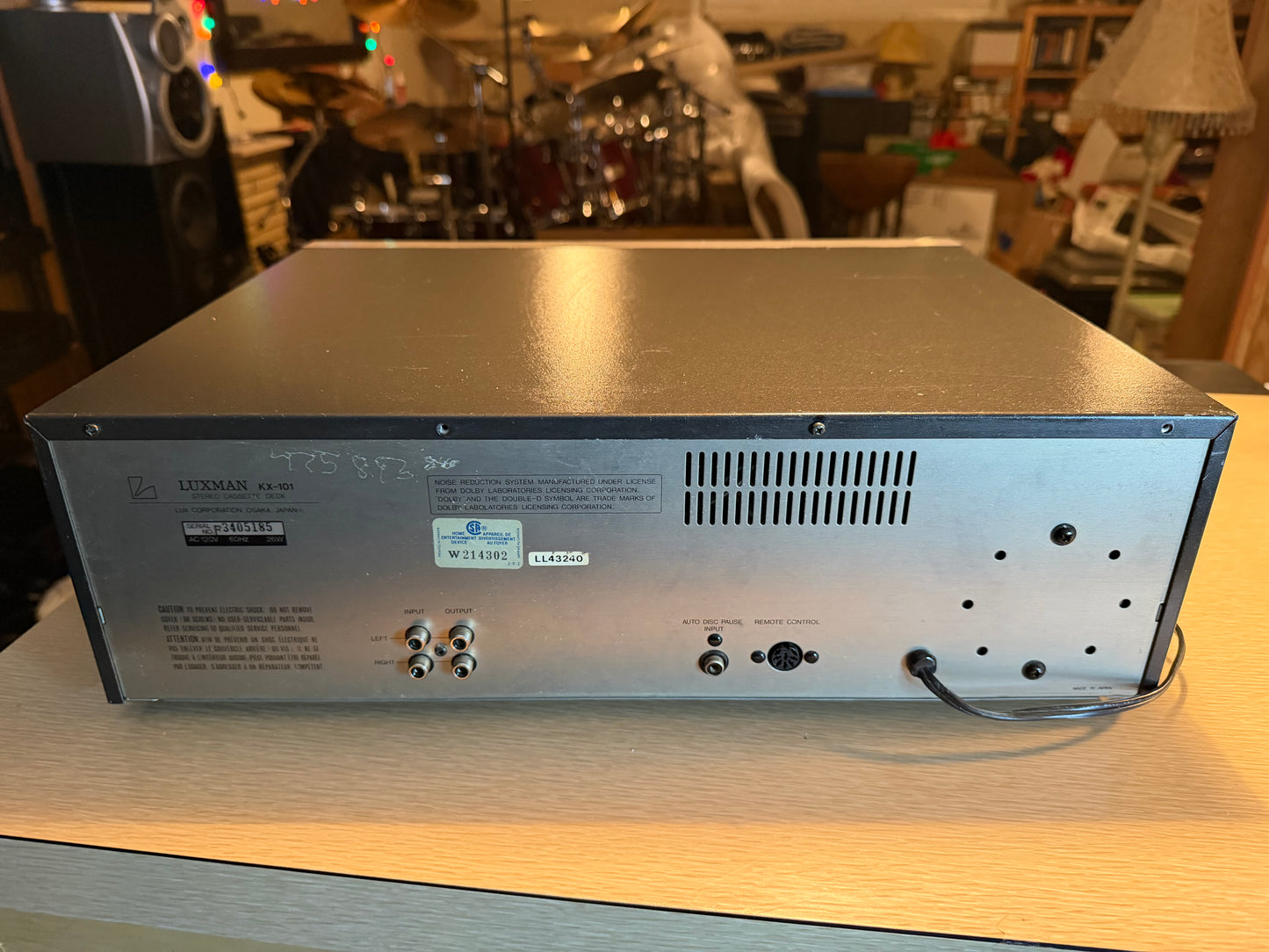 Luxman KX-101 2- Head "Suckface" Cassette Deck Full Fresh Service High Fidelity!
